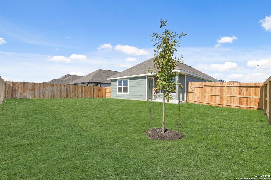 Exterior details and patio area of a home in Swenson Heights, Seguin (Image 4). Exterior details and patio area of a home in Swenson Heights, Seguin (Image 4).