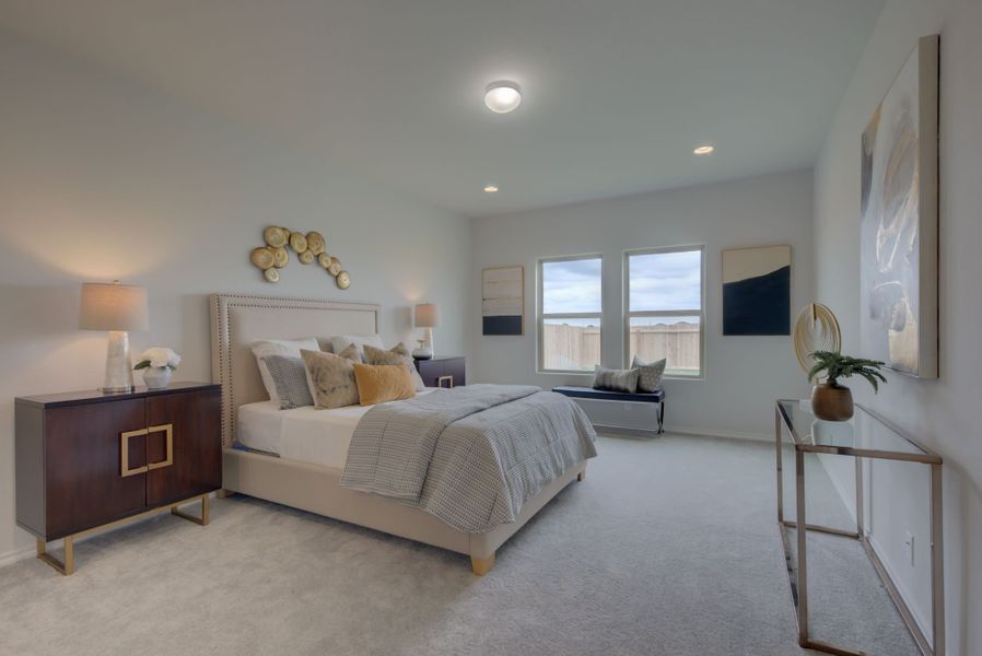 Representative furnished interior of a home built from the Makenzie by Ashton Woods in Hennersby Hollow, San Antonio (Image 11).