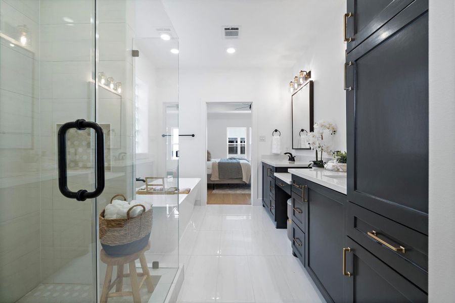 Furnished interior view inside a new home in , Houston (Image 7).