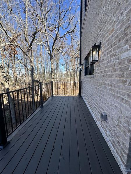 Exterior details and patio area of a home in Skyview On Broad, Sugar Hill (Image 14).