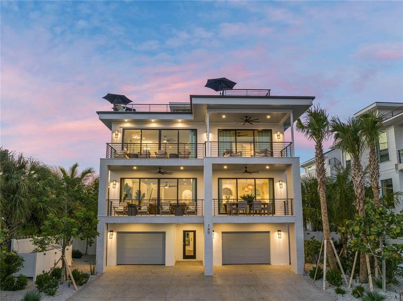 Front exterior of a new home in , Sarasota, FL, highlighting curb appeal (Image 1). Front exterior of a new home in , Sarasota, FL, highlighting curb appeal (Image 1).
