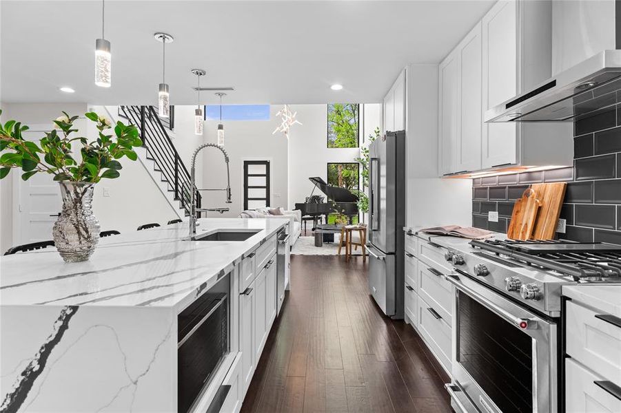 Furnished interior view inside a new home in , Dallas (Image 7).