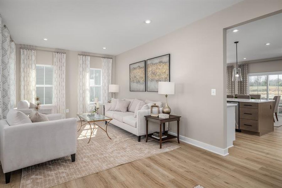 Representative furnished interior of a home built from the Saint Lawrence by Ryan Homes in Muirwood, Murfreesboro (Image 12).