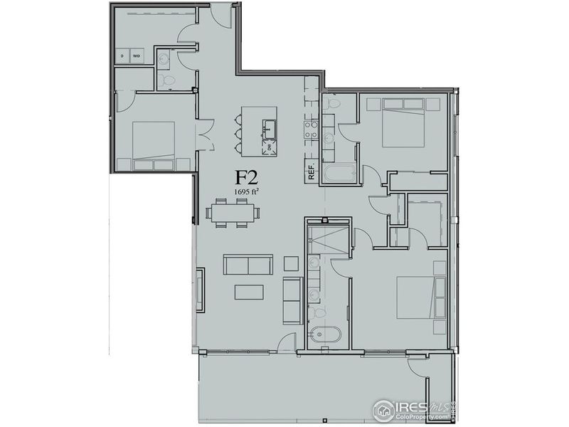 2D floor plan layout of this home in , Loveland, CO (Image 5).
