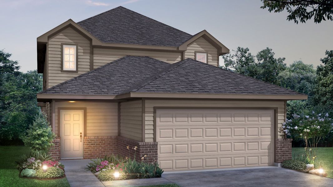 Representative exterior photo of a completed home built from the The Redbud by Legend Homes in Deer Creek, Fort Worth, TX (Image 24).