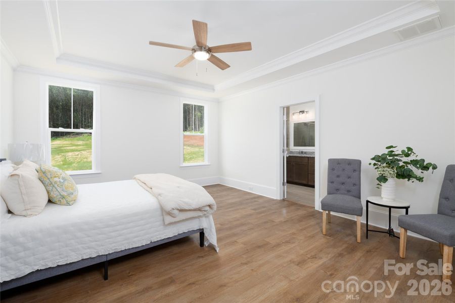 Furnished interior view inside a new home in , Sherrills Ford (Image 12).