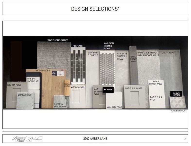 Design selections - Representative photo