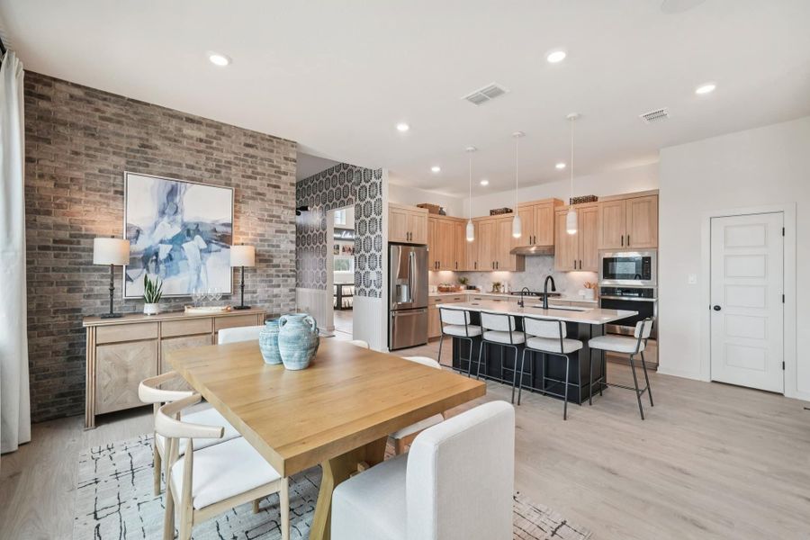 Furnished interior view inside a new home in Stream Waters, Seguin (Image 35).