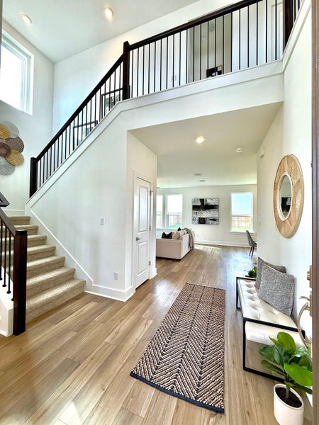Furnished interior view inside a new home in Freedom at Anthem, Kyle (Image 6). Furnished interior view inside a new home in Freedom at Anthem, Kyle (Image 6).
