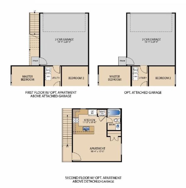 2D floor plan layout of this home in Trace, San Marcos, TX (Image 4).