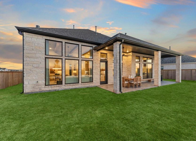 Large Rear Covered Patio for sunsets and water views