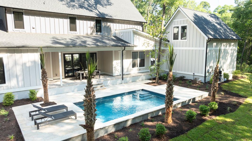 Exterior details and patio area of a home in Yellow House Landing, Charleston (Image 3). Exterior details and patio area of a home in Yellow House Landing, Charleston (Image 3).