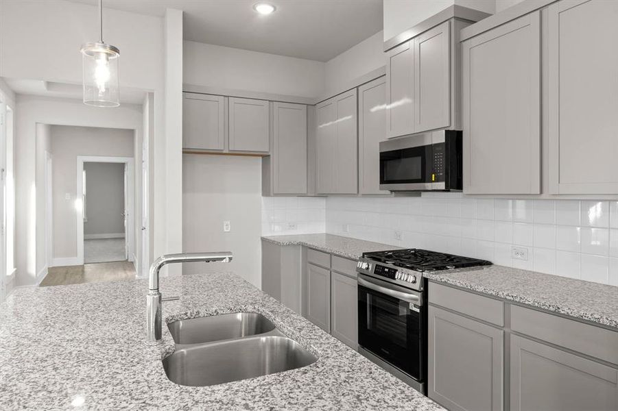 Furnished interior view inside a new home in The Meadows, Krum (Image 20).