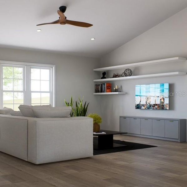 Furnished interior view inside a new home in , Satsuma (Image 14).