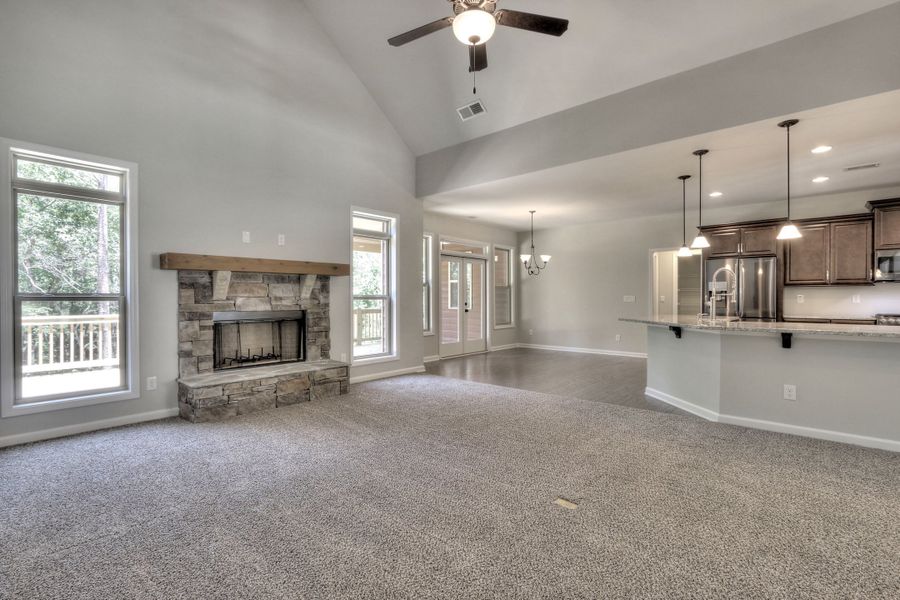 Representative unfurnished interior of a home built from the The Huntleigh by Bamford and Company in Rowland Springs, Cartersville (Image 34).