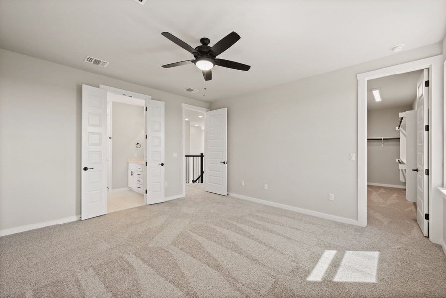 Spacious, unfurnished interior of a new home in Terrace Collection At Turner's Crossing, Buda (Image 36).