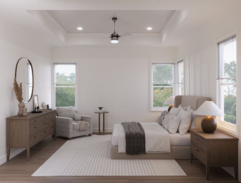 Owner's Bedroom - Interior Rendering Owner's Bedroom - Interior Rendering