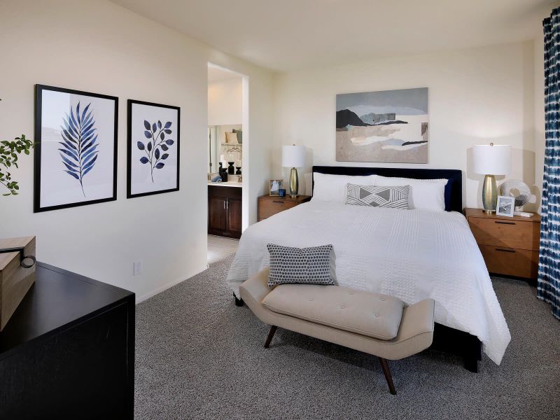 The 1560 floorplan modeled at Fieldstone at Gladden Farms in Marana, AZ. The 1560 floorplan modeled at Fieldstone at Gladden Farms in Marana, AZ.