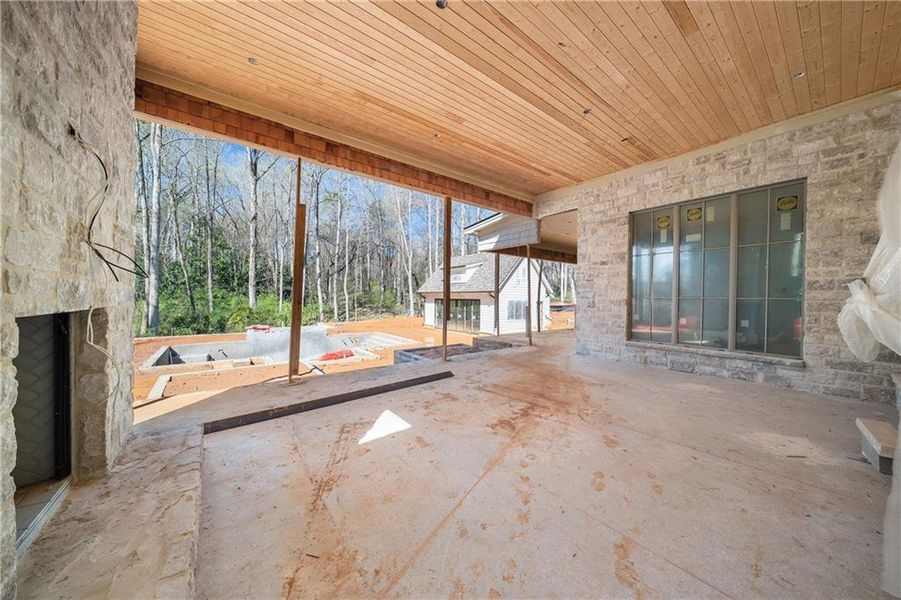 In-progress construction of a new home in , Milton, GA (Image 32).