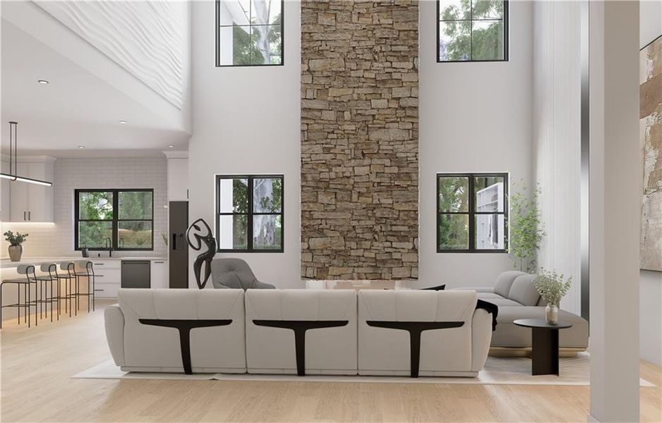 Furnished interior view inside a new home in , Sugar Hill (Image 10).