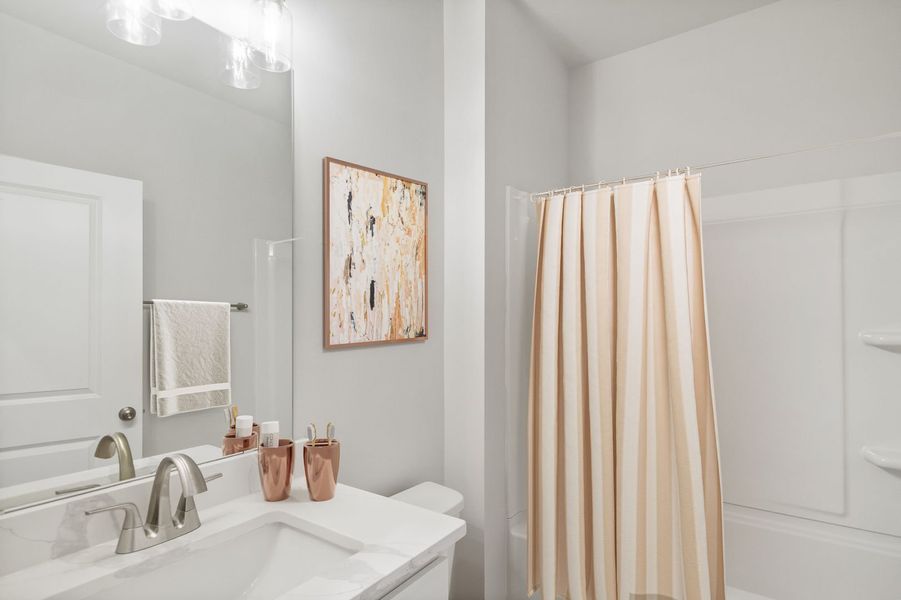Representative furnished interior of a home built from the The Shiloh II by Stanley Martin Homes in Clairmont, Charlotte (Image 12).