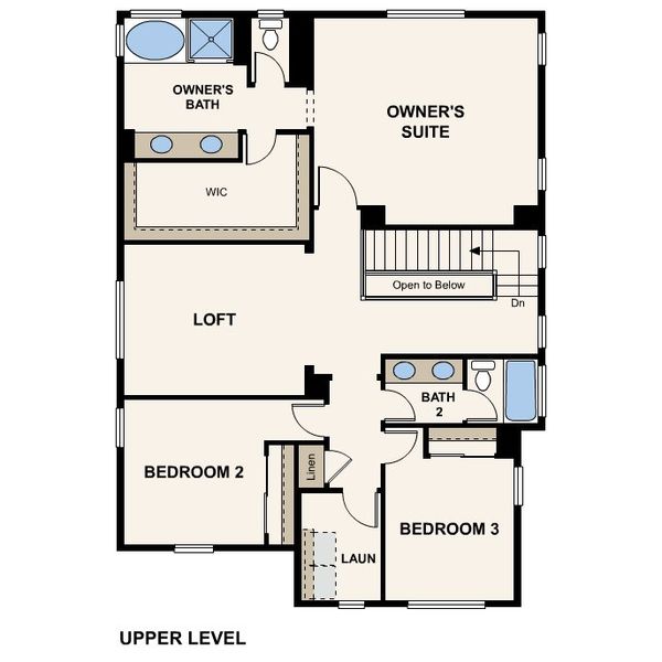 2D floor plan layout for the Three by Century Communities in Rancho Vista, Surprise, AZ (Image 3). 2D floor plan layout for the Three by Century Communities in Rancho Vista, Surprise, AZ (Image 3).