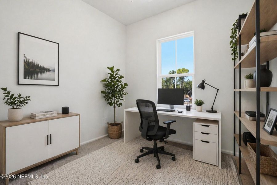 Furnished interior view inside a new home in , Jacksonville (Image 10).