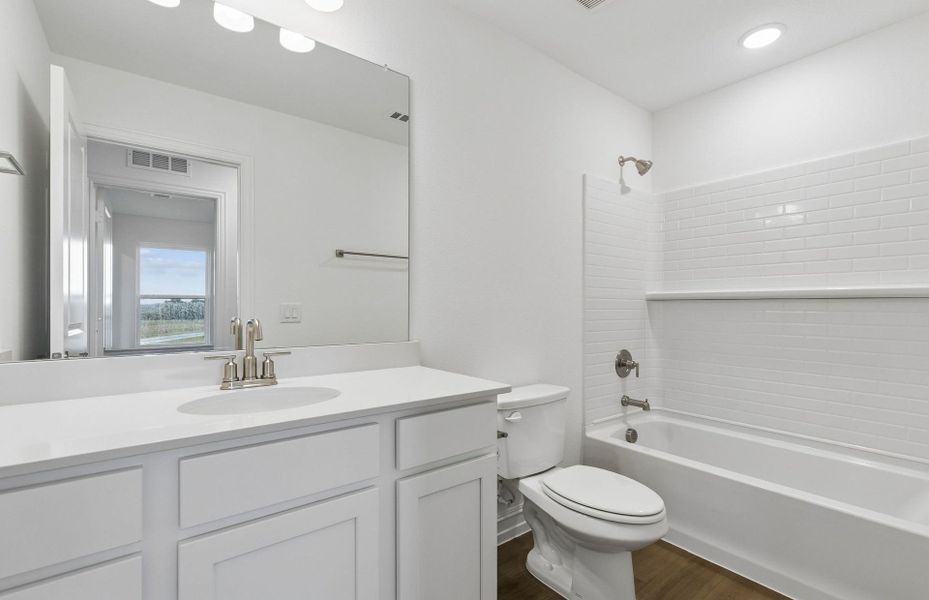 Representative furnished interior of a home built from the Ouray by Pulte Homes in Ribbonwood, Aubrey (Image 12).