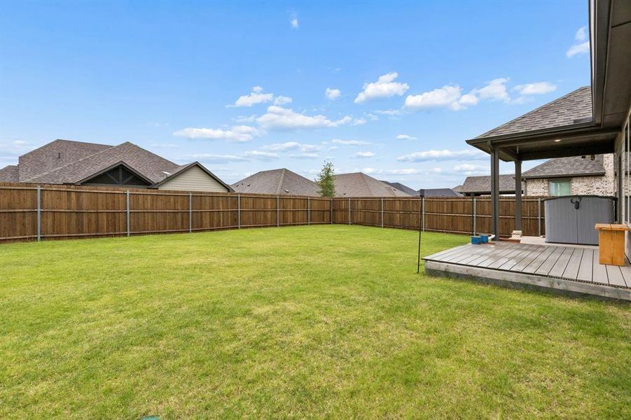 Large backyard Large backyard
