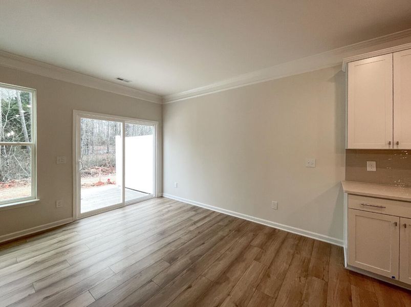 Spacious, unfurnished interior of a new home in Attenborough Townhomes, Piedmont (Image 12). Spacious, unfurnished interior of a new home in Attenborough Townhomes, Piedmont (Image 12).