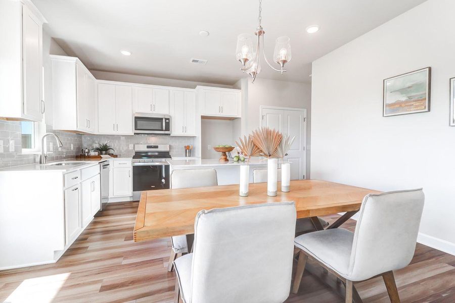 Furnished interior view inside a new home in Tea Farm: Lake Series, Ravenel (Image 6).