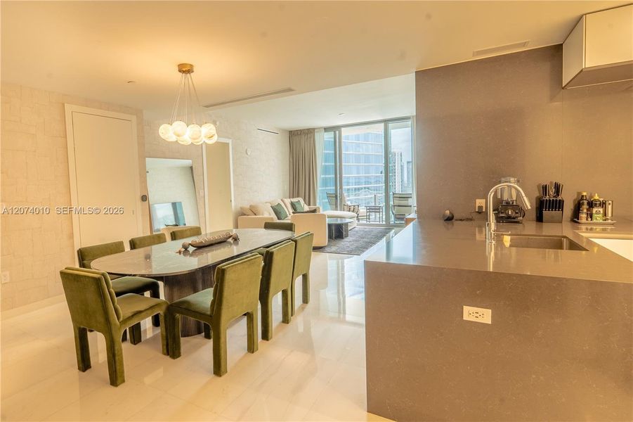 Furnished interior view inside a new home in , Miami (Image 21). Furnished interior view inside a new home in , Miami (Image 21).