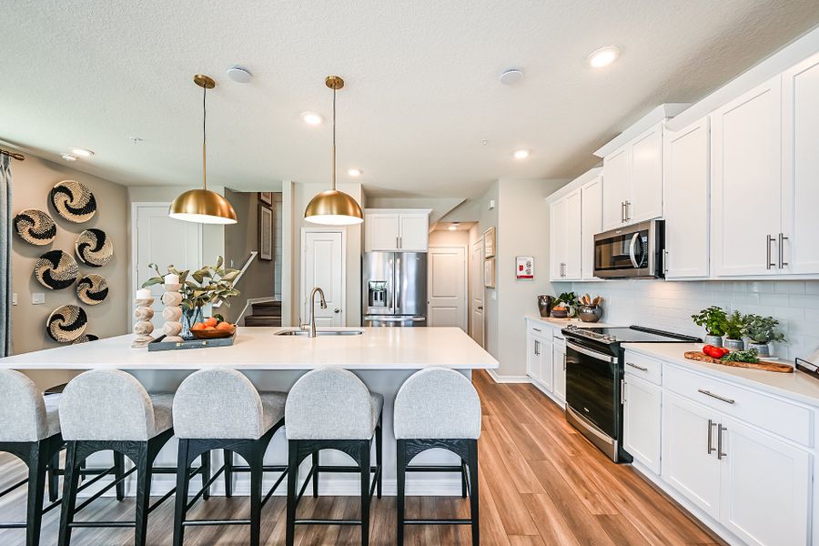 Representative furnished interior of a home built from the Elm by Beazer Homes in Towns at Riverwalk, Sanford (Image 16).