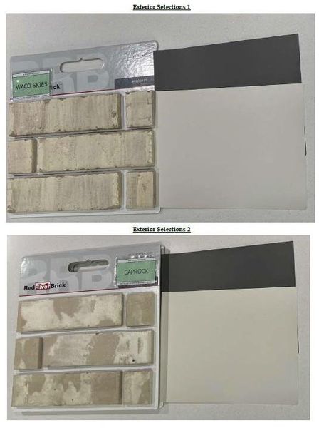 Exterior Design Selections Exterior Design Selections