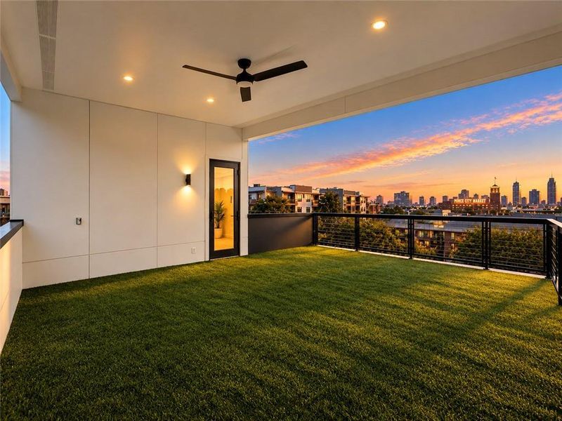Exterior details and patio area of a home in , Atlanta (Image 3).