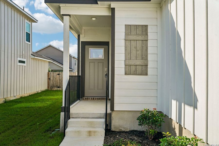 Exterior details and patio area of a home in , New Braunfels (Image 25). Exterior details and patio area of a home in , New Braunfels (Image 25).