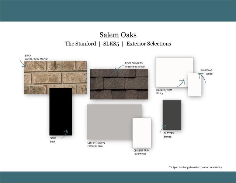 Sample of building materials used in homes in Salem Oaks, Murfreesboro (Image 48).