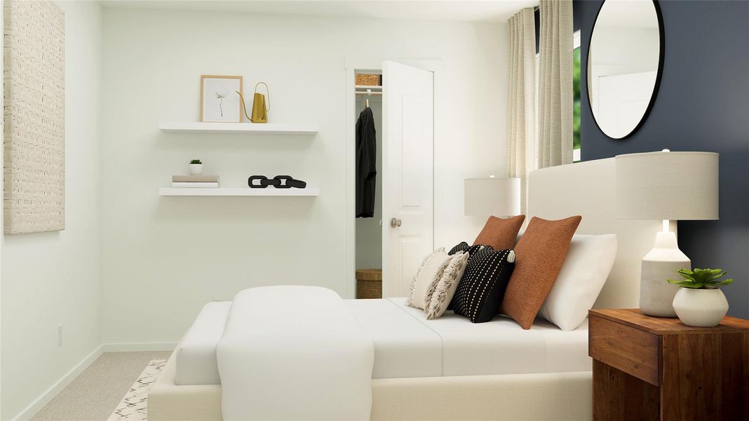 Furnished interior view inside a new home in Santa Fe Village, Cleveland (Image 16). Furnished interior view inside a new home in Santa Fe Village, Cleveland (Image 16).