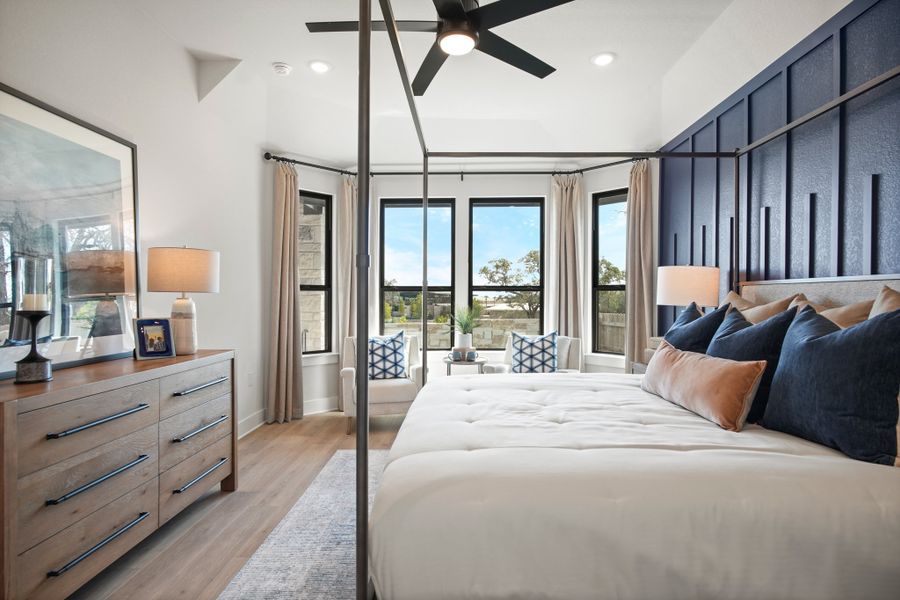 Furnished interior view inside a new home in La Cima 50', San Marcos (Image 30).