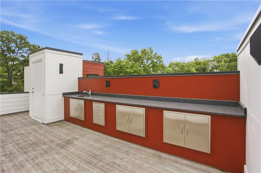 Exterior details and patio area of a home in , Atlanta (Image 21).