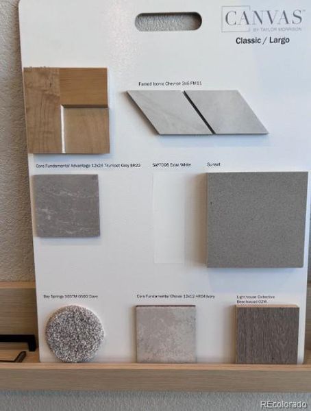 Design Selections.  Home is under construction and selections are subject to change.