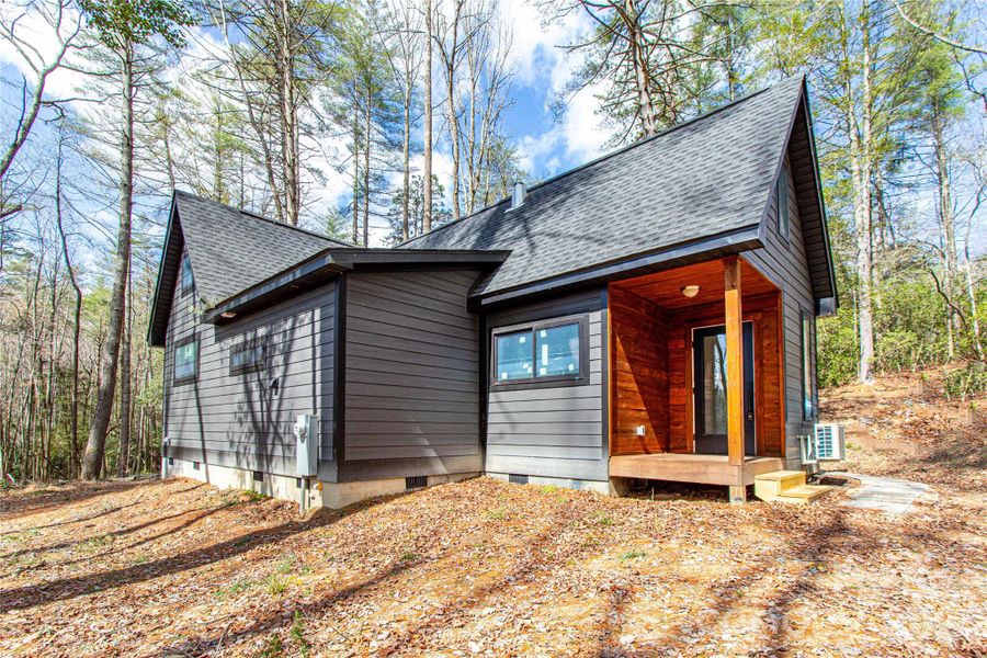 Exterior details and patio area of a home in , Brevard (Image 12).