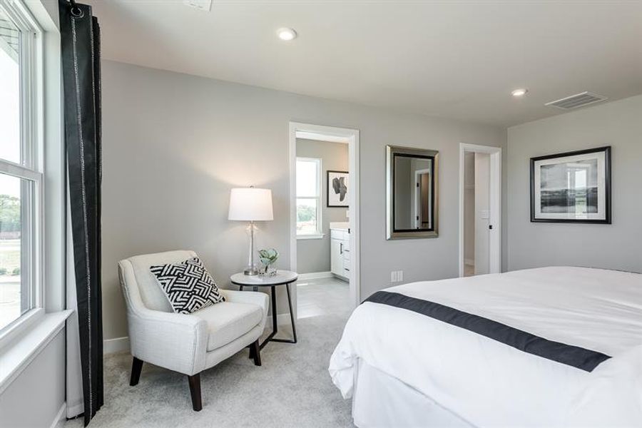 Representative furnished interior of a home built from the Quick Move-In Odessa by Ryan Homes in Layton Hall, Mauldin (Image 10).