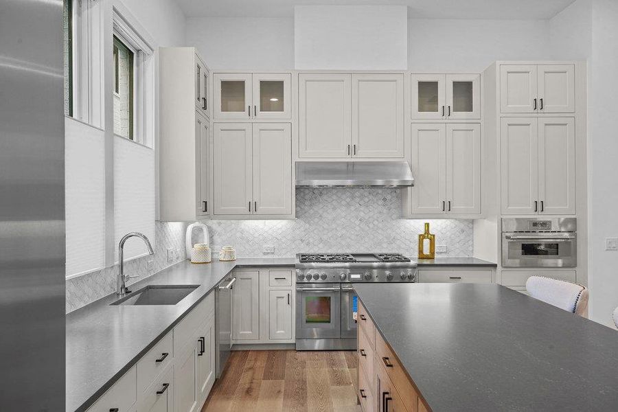 Furnished interior view inside a new home in Spyglass, Austin (Image 9). Furnished interior view inside a new home in Spyglass, Austin (Image 9).