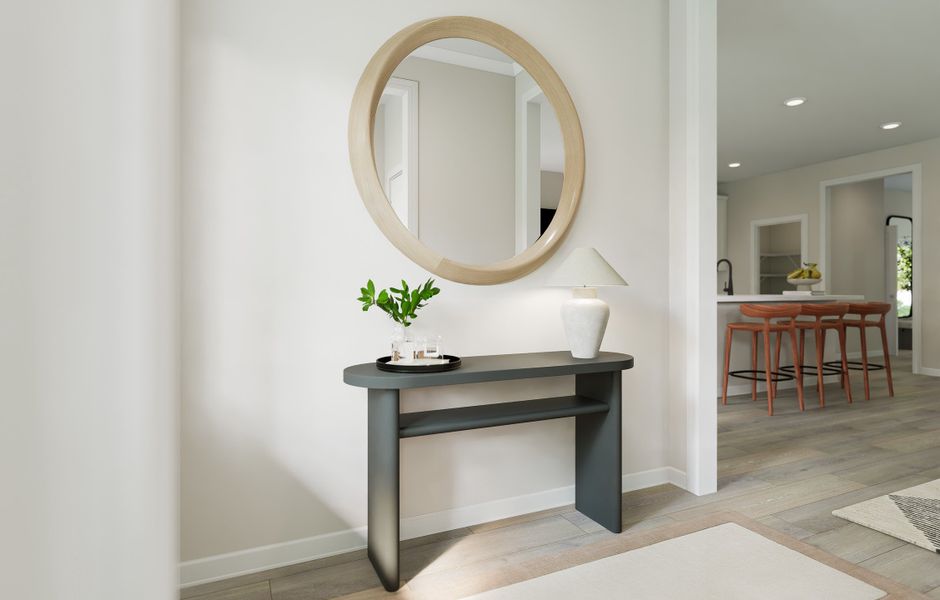 Furnished interior view inside a new home in Silverstone, Knightdale (Image 8).