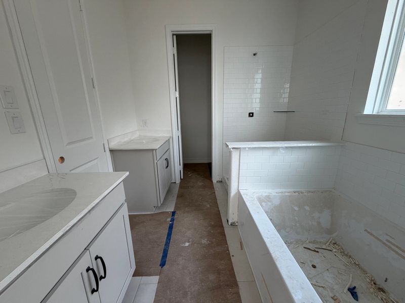 In-progress construction of a new home in Bergamo, Katy, TX (Image 9).