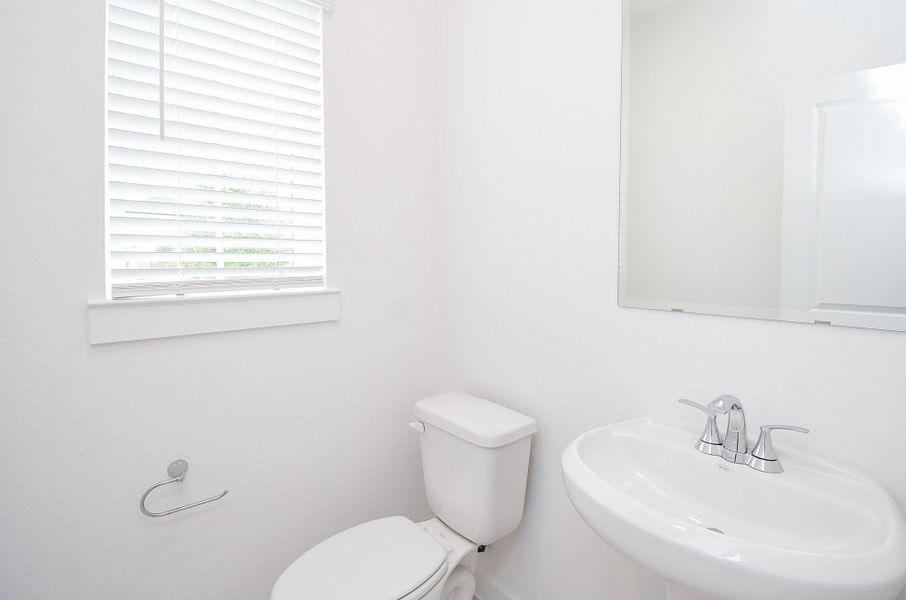 Convenient half-bath for your guests. Convenient half-bath for your guests.