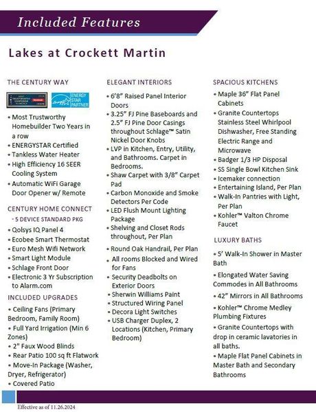 Image 31 of a home in Lakes at Crockett Martin.