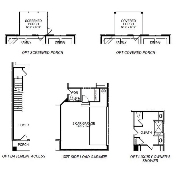 2D floor plan layout of this home in Adams Glen, Greenville, SC (Image 6).
