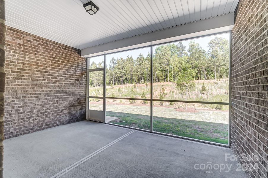 Screened Porch view from Gathering Room-Photo similar to Subject Property